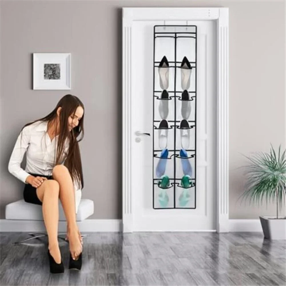 Over Door Shoe Organizer 12 Pocket Hanging Closet Storage